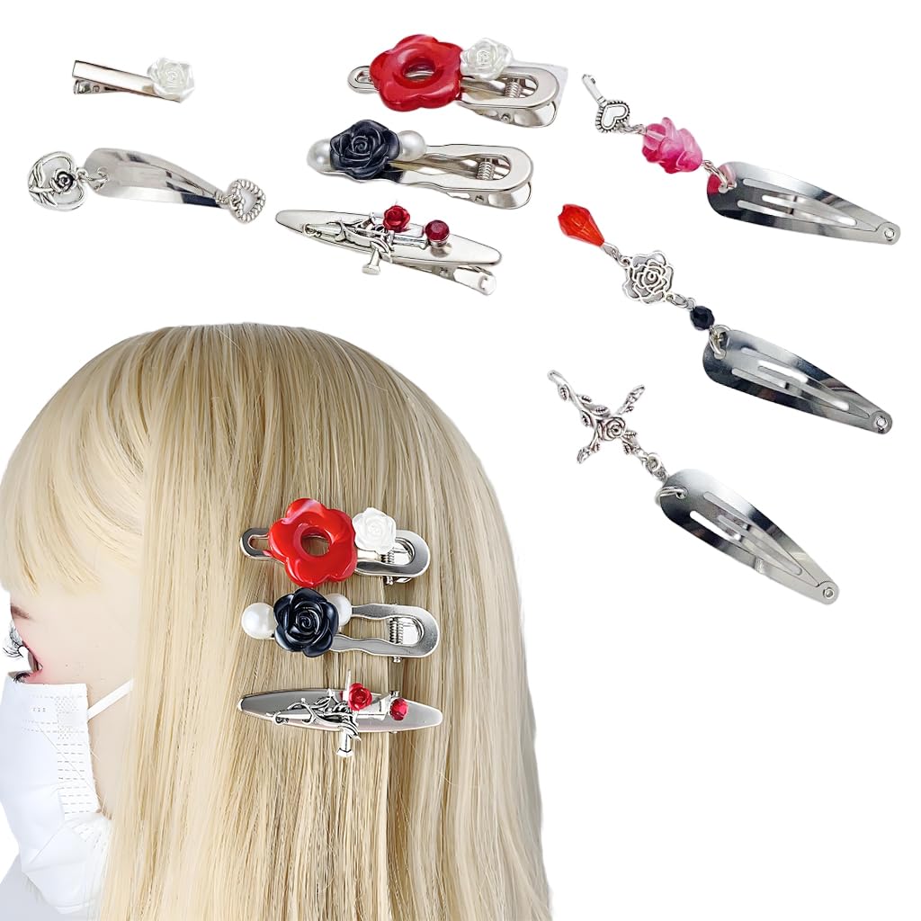 MAYCREATE® 8PCS Red Hair Clips MAYCREATE® 8PCS Red Hair Clips